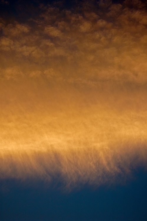 cirrus fibratus au soleil couchant.  post traitement photoshop et neat image.  nikon D70 et objectif 180 mm a fd 4. 400 asa a 1 2500es..jpg